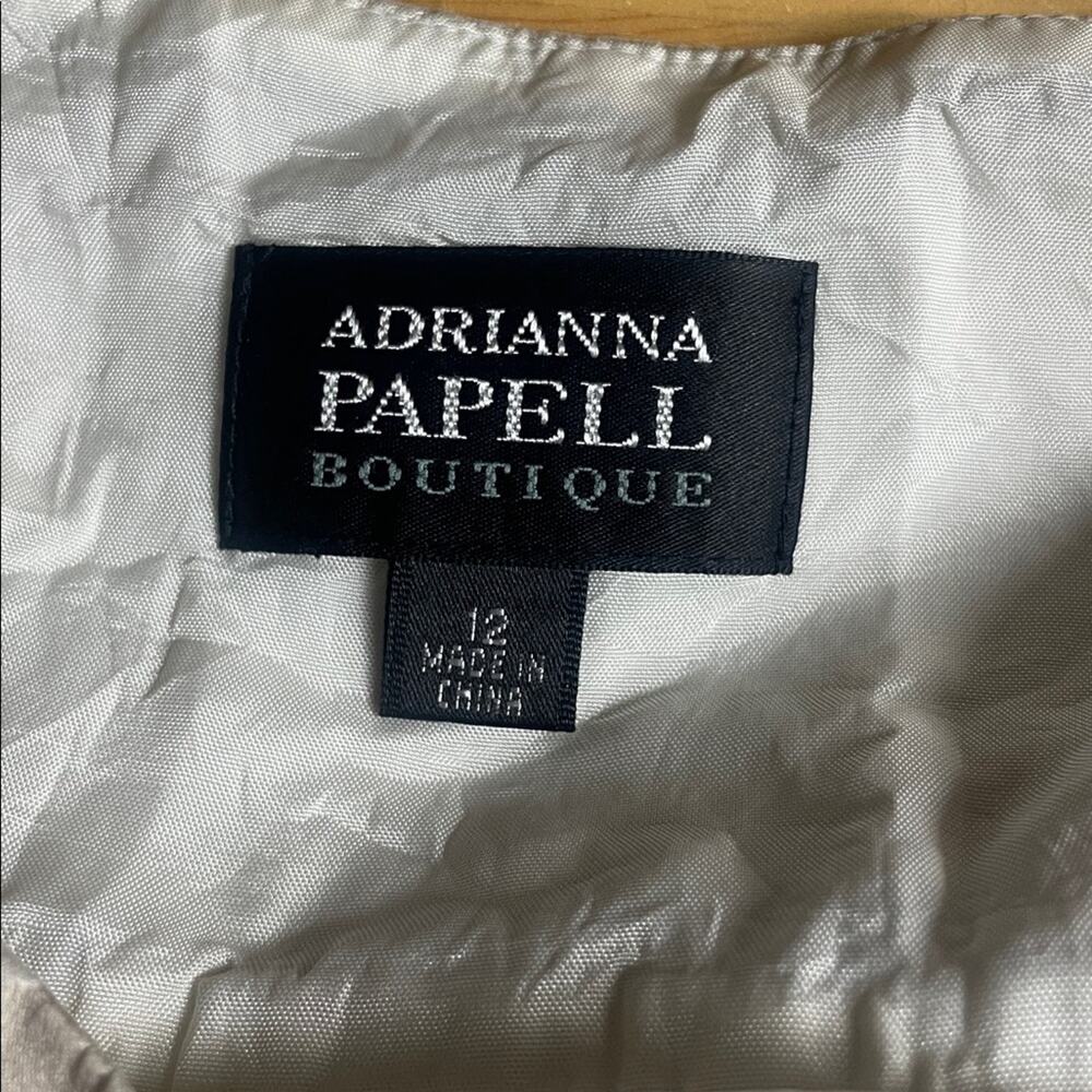 Adrianna Papell Sequin Floral A-Line Skirt Women's 12 - Picture 9 of 12